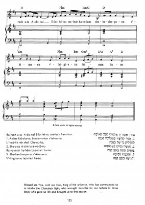 Hanukah Candle Blessing